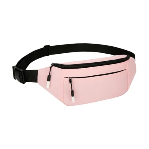 Oxford Umhängetasche mit großem Fassungsvermögen, wasserabweisend, Bauchtasche mit verstellbarem Riemen, Schultertasche, Brustgürtel, Geldbörse, Rosa, Bohemian-Stil von Ldbuejiaja
