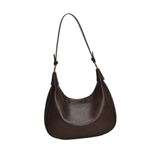 PU Leder Knödel Tasche für Frauen Achseltasche Retro Schultertasche Crossbody Geldbörse, Kaffeefarben, Böhmisch von Ldbuejiaja