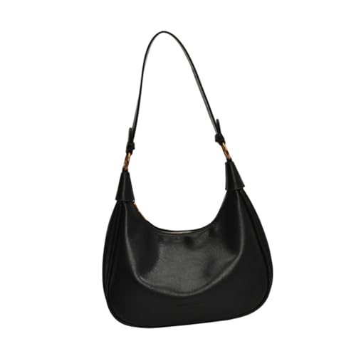 PU Leder Knödel Tasche für Frauen Achseltasche Retro Schultertasche Crossbody Geldbörse, Schwarz, Böhmisch von Ldbuejiaja
