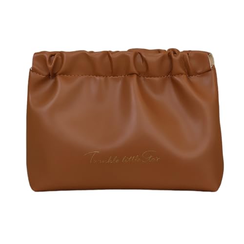 PU-Make-up-Halter für Damen, Kosmetiktasche, großes Fassungsvermögen, für Reisen und Partys, Mokkabraun, large, Bohemian-Stil von Ldbuejiaja
