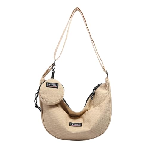 Personalisierte Messenger-Tasche für Damen, große Kapazität, Umhängetasche, Khaki, Böhmisch von Ldbuejiaja