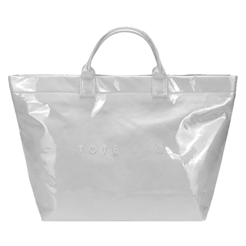 Praktische und stilvolle Tasche mit Tragegriff oben, geräumige Arbeitshandtasche für Damen und Mädchen, Weiß, Bohemian-Stil von Ldbuejiaja