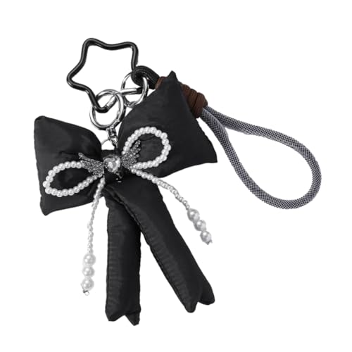 Schlüsselanhänger mit Herzflügeln, Stern, Schlüsselanhänger, Taschenanhänger, Autoschlüsselanhänger, Schwarz, Bohemian-Stil von Ldbuejiaja