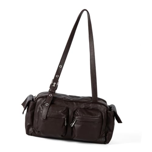 Schultertasche, Clutch, Geldbörse, PU-Leder, Schlingen, Geldbörse, Handtasche, trendige Unterarmtasche, Kaffee, Böhmisch von Ldbuejiaja