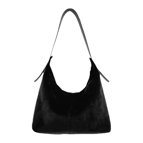 Schultertasche mit Leopardenmuster, große Kapazität, lässige Tasche für Arbeit, Reisen, Uni, Schwarz, Böhmisch von Ldbuejiaja