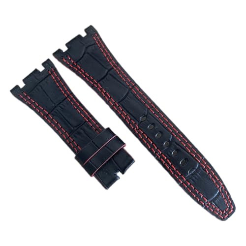 Schweißfestes Armband aus Leder mit Schnellverschluss für 28 mm flexibles Armband, Leder Schweißfestes Armband aus Leder mit Schnellverschluss für 28 mm flexibles Armband, Leder von Ldbuejiaja