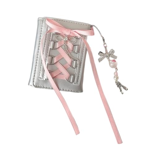 Silber Wallet Kartenhalter PU Leder Münzbörse Kartenhalter Kleingeld Geldbörse, Handbemalter Tanz, S, Bohemian-Stil von Ldbuejiaja