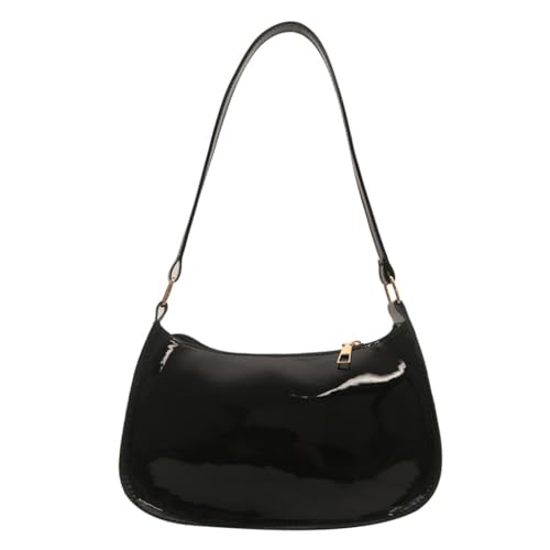 Simple Damen Umhängetasche Achseltasche Casual Satchel für Arbeit oder Reisen, Schwarz, Böhmisch von Ldbuejiaja
