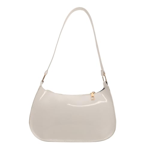 Simple Damen Umhängetasche Achseltasche Casual Satchel für Arbeit oder Reisen, Weiß, Böhmisch von Ldbuejiaja