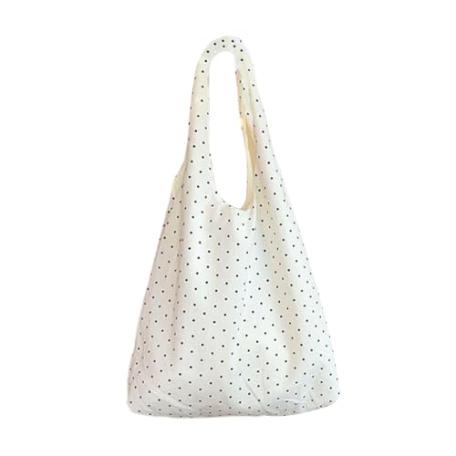 Stilvolle Canvas Umhängetasche mit Punktemuster Große Handtasche Verschiedene Anlässe, Westentasche, Böhmisch von Ldbuejiaja