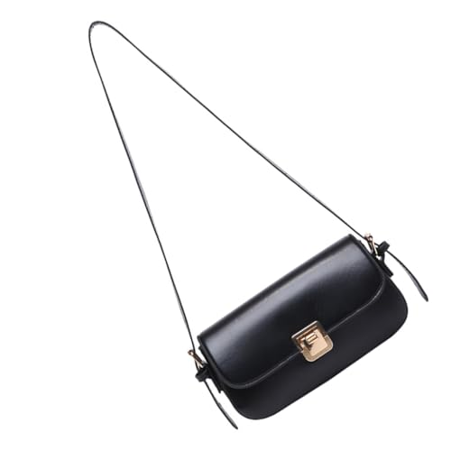 Stilvolle Handtasche Schultertaschen PU Leder Unterarmbörse Damen Satchel Geldbörse Geeignet für verschiedene Anlässe, Schwarz, Böhmisch von Ldbuejiaja