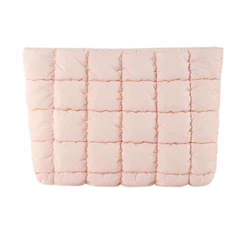 Stilvolle Make-up-Tasche mit einzigartigen Plissee-Details, Nylon-Kosmetiktaschen für Damen, Rosa, Bohemian-Stil von Ldbuejiaja