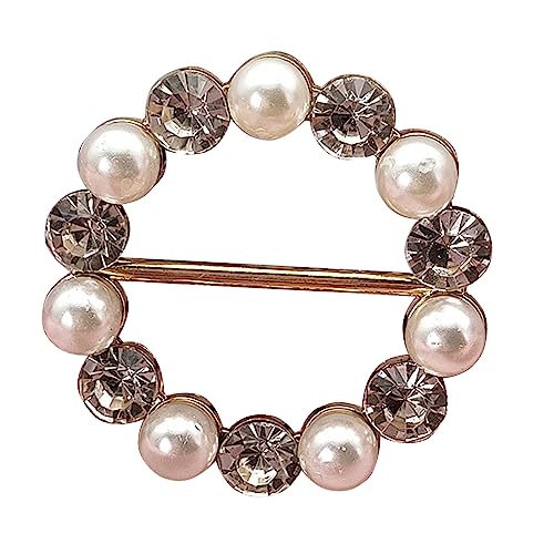 T Shirt Clip Kleidung Ecke Knotted Button Perl Strassstar Kreis Schnalle Hemd Runde Hemd Seidenschalel Clip Klar Für Frauen von Ldbuejiaja