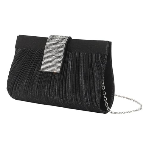 Trendige Abendtasche mit Strass-Designs, Schulter-Handtasche für modische Frauen, Schwarz, Böhmisch von Ldbuejiaja