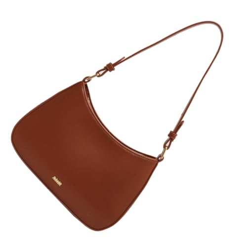 Trendige Handtasche Schultertaschen PU Leder Achselbörse Damen Satchel Geldbörse Geeignet für verschiedene Anlässe, Braun, Böhmisch von Ldbuejiaja