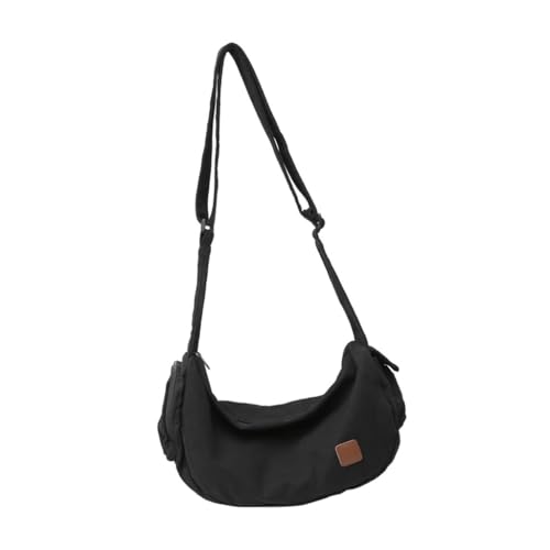 Umhängetasche für Damen und Herren, große Kapazität, Umhängetasche, Schultasche, Schwarz, Böhmisch von Ldbuejiaja