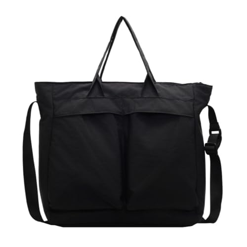 Umhängetasche für Herren, große Kapazität, Nylon, Stoff, Umhängetasche, Handtasche für Studenten, Schwarz, Böhmisch von Ldbuejiaja