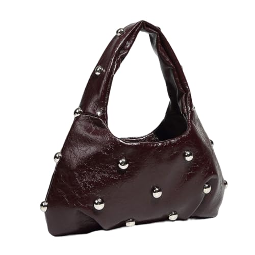 Unterarmtasche für Damen, PU-Leder, Schultertaschen, geeignet für den täglichen Pendler, Kaffee, Böhmisch von Ldbuejiaja