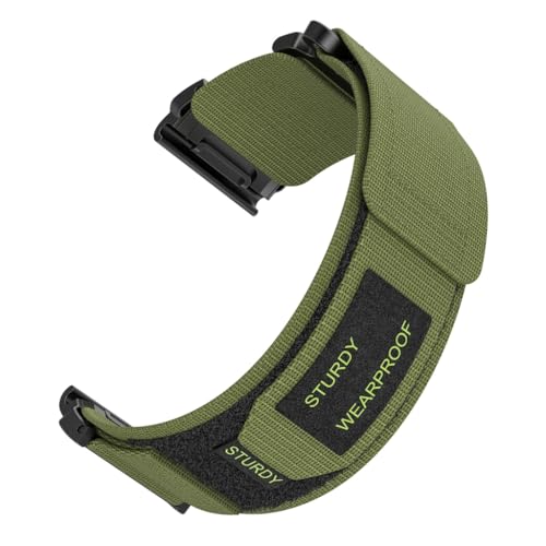 Verstellbares, weiches, atmungsaktives Nylon-Uhrenarmband, Gürtelband, Zubehör für 26 mm Trekking, Kletterer, Camper, Nylon von Ldbuejiaja