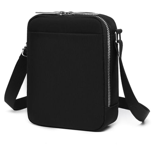 Vielseitige Herren-Umhängetaschen für Handy und Dokumente, Schwarz, Schwarz, Böhmisch von Ldbuejiaja