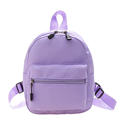 Weibliche Reise Rucksacks Schüler Schule Rucksack Frauen Solid Color Teenage Casual Nylon Knapsack Für Tägliche Preppy Stile Für Mädchen Solid Color Women Reisen von Ldbuejiaja