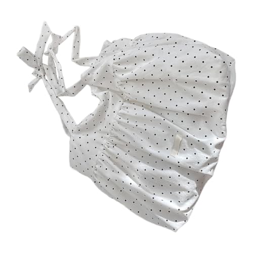 Youthful Canvas Umhängetasche mit stylischem Rüschenrock-Design für den Alltag, Schwarze Punkte, Böhmisch von Ldbuejiaja