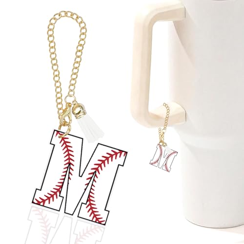 Stanley Cup Baseball-Anfangs-Schlüsselanhänger, Buchstaben-Charm-Zubehör für Becher, Anhänger für Geldbörse, Rucksack, Geschenke für Jungen, Mädchen, Mütter, Baseball-Liebhaber Stanley Cup Baseball-Anfangs-Schlüsselanhänger, Buchstaben-Charm-Zubehör für Becher, Anhänger für Geldbörse, Rucksack, Geschenke für Jungen, Mädchen, Mütter, Baseball-Liebhaber von Ldntly
