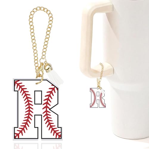 Stanley Cup Baseball-Anfangs-Schlüsselanhänger, Buchstaben-Charm-Zubehör für Becher, Anhänger für Geldbörse und Rucksack, Geschenke für Jungen, Mädchen, Mütter und Baseball-Liebhaber Stanley Cup Baseball-Anfangs-Schlüsselanhänger, Buchstaben-Charm-Zubehör für Becher, Anhänger für Geldbörse und Rucksack, Geschenke für Jungen, Mädchen, Mütter und Baseball-Liebhaber von Ldntly