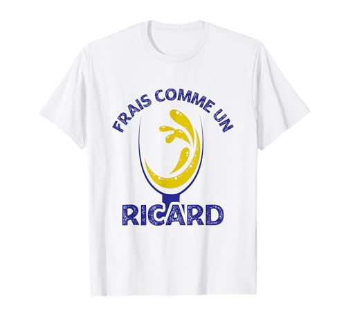 Herren Frisch wie ein Ricard - Ricard Pastis Aperio T-Shirt Herren Frisch wie ein Ricard - Ricard Pastis Aperio T-Shirt von Le Bar des Dessins