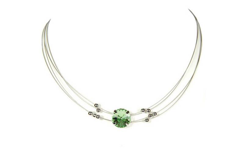 Le Bijou Edelstahlkette Glimmer Jewels, Collier mit Markenkristallen Rivoli-Kristalle 14 mm Le Bijou Edelstahlkette Glimmer Jewels, Collier mit Markenkristallen Rivoli-Kristalle 14 mm von Le Bijou