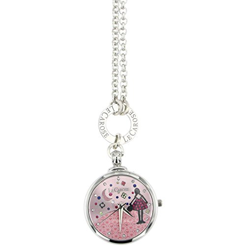 Le Carose Damen Analog Quarz Uhr mit Silber Armband CIPPMOON03 von Le Carose