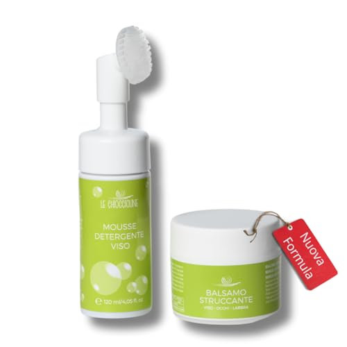 Doppel-Set für Gesicht | Make-up-Entferner Butter 50 ml | Reinigungsschaum 120 ml | Make-up-Entferner für Gesicht und Augen | empfindliche Haut | Schneckenschleim 100% Made in Italy Doppel-Set für Gesicht | Make-up-Entferner Butter 50 ml | Reinigungsschaum 120 ml | Make-up-Entferner für Gesicht und Augen | empfindliche Haut | Schneckenschleim 100% Made in Italy von Le Chioccioline