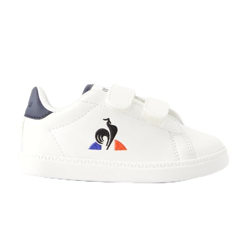 Le Coq Sportif Courtset_2 Inf Optical White/Dress Blue Sneaker, 23 EU von Le Coq Sportif