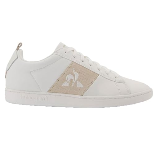 Le Coq Sportif Damen Courtclassic W Premium Tur Sneaker, Weiß (Optical White Turtle Dove), 37 EU von Le Coq Sportif