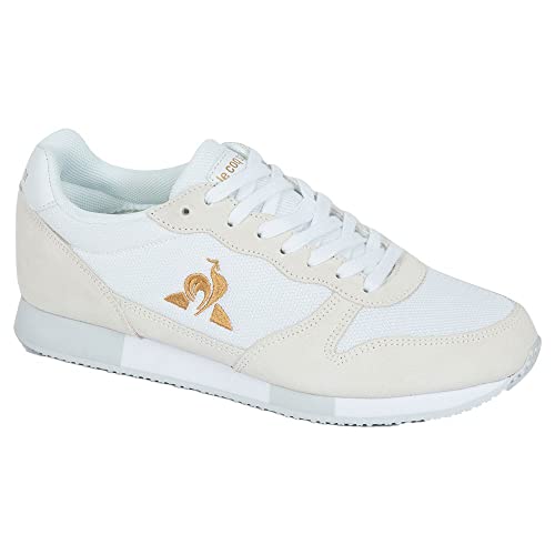 Le Coq Sportif Herren Alpha Metallic, Sneaker, Dreifach, Weiß, 45 EU von Le Coq Sportif