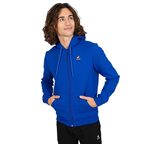 Le Coq Sportif Herren ESS Fz Hoody Nr. 3 M Kapuzenpullover, Electro Blau, XXL von Le Coq Sportif