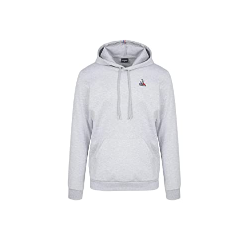 Le Coq Sportif Herren ESS Hoody Nr. 1 M Kapuzenpullover, Grau Chiné Clair, XXL von Le Coq Sportif