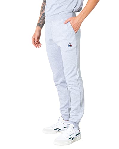 Le Coq Sportif Herren ESS Pant M Essentiels Nr. 2 Slim Sportanzug Hose, X-groß, Grau, Hellgrau meliert, XL von Le Coq Sportif