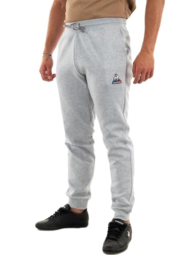 Le Coq Sportif Herren ESS Pant Regular Nr. 4 M, Grau Hose, Hellgrau meliert, M von Le Coq Sportif