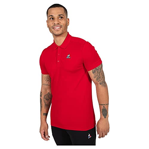 Le Coq Sportif Herren ESS Polo SS Nr. 1 M Poloshirt, Pur Rouge (rot), XXL von Le Coq Sportif