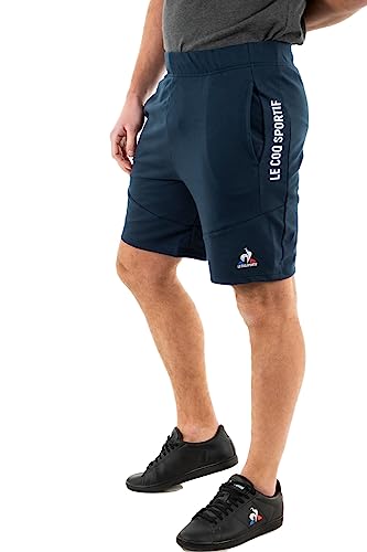 Le Coq Sportif Herren ESS Regular Nr. 1 M Dress Blues Klassische Shorts, blau, XL von Le Coq Sportif