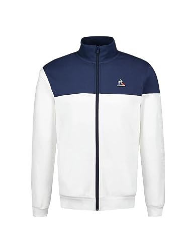 Le Coq Sportif Herren Saison 2 Fz Sweat N°1 M Sweatshirt, New Optical White/Dress Blues, XL von Le Coq Sportif