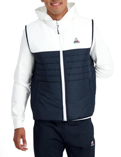 Le Coq Sportif Herren Tri SL Nr. 1 M Op Daunenjacke, Sky Captain/New Optic White, L von Le Coq Sportif