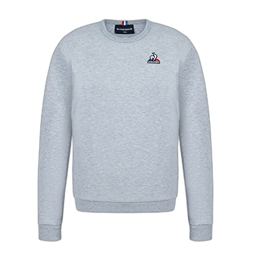 Le Coq Sportif Jungen ESS Crew Sweatshirt Nr. 1 für Kinder Pullover, Hellgrau meliert, 6 Jahre von Le Coq Sportif