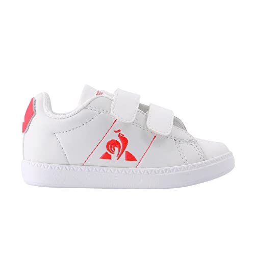 Le Coq Sportif Jungen Modische Sneaker Mädchen-Schuhe, Weiß (Optical White), 23 EU von Le Coq Sportif