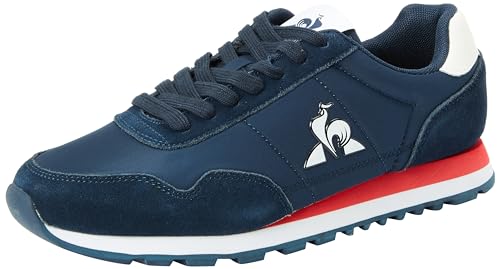 Le Coq Sportif Unisex Astra_2 Dress Blue/Fiery Red Sneaker, 44 EU von Le Coq Sportif