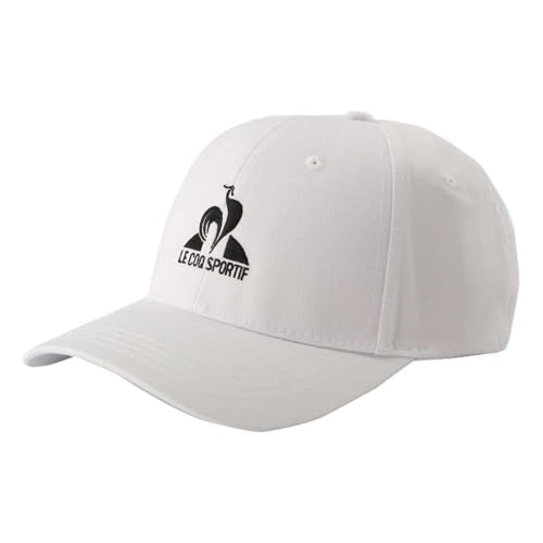 LE COQ SPORTIF Unisex ESS Cap N°2 New Optical White S/M Baseballkappe, weiß, 54 von LE COQ SPORTIF