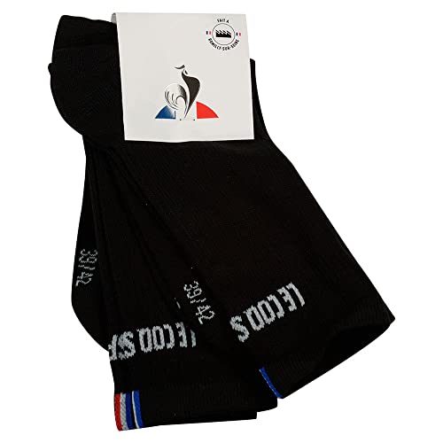 Le Coq Sportif Unisex ESS Chaussettes Haute X2 N°1 Schwarz Socken, 39-42 von Le Coq Sportif