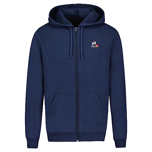 Le Coq Sportif Unisex ESS Fz Hoody Nr. 4 M Dress Blues Trainingsjacke, X-Large von Le Coq Sportif