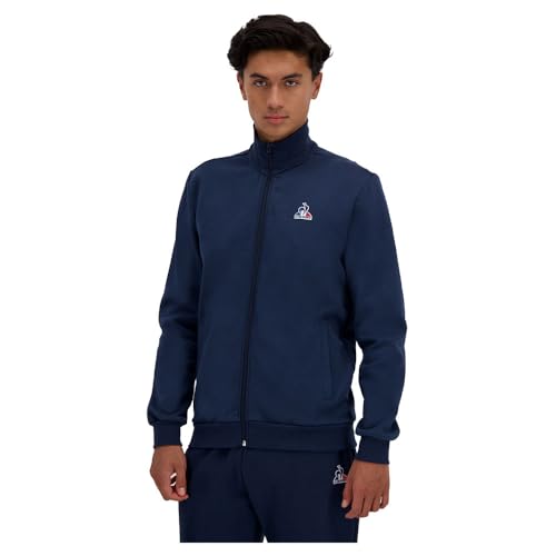 Le Coq Sportif Unisex ESS Fz Sweat N°1 M Pullunder, blau, Medium von Le Coq Sportif